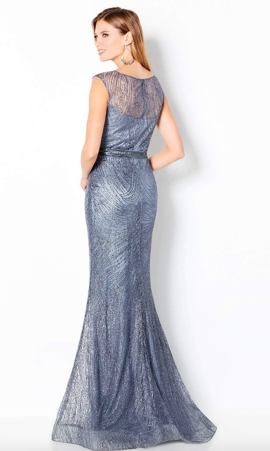 220652 Cap Sleeve Sparkly Sheath Mother's Dress by Cameron Blake
