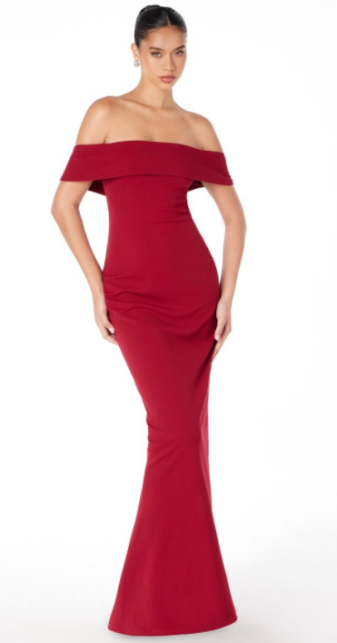 Off Shoulder Sheath Modern Dress