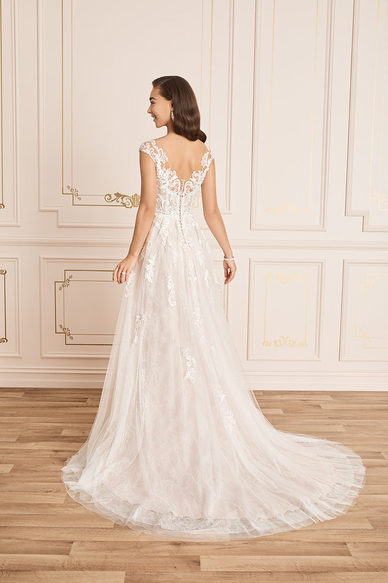 "Kaydence" Y12023 Modest Sleeveless Lace Wedding Dress by Sophia Tolli