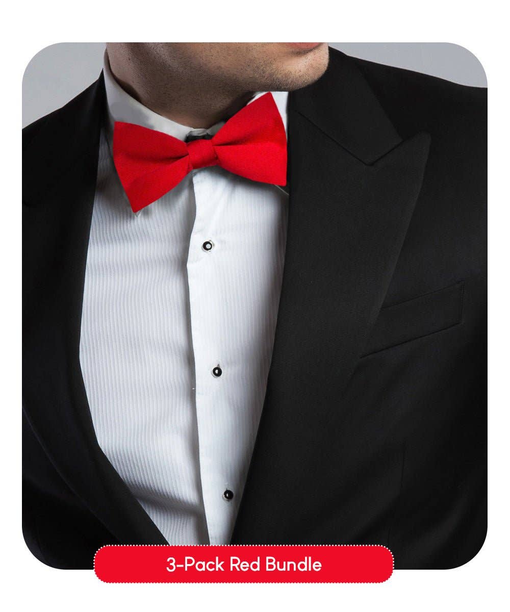 Solid Bow Tie in a Box (Multipacks) by Vittorio Farina