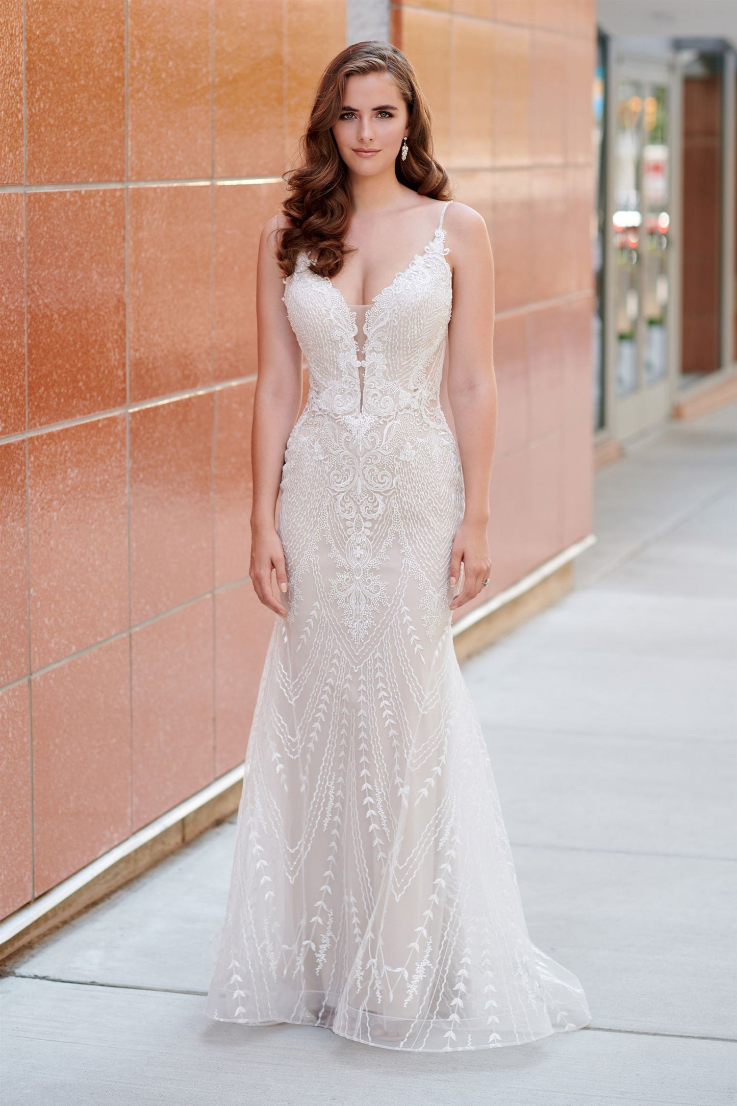 120167 Fit & Flare Wedding Dress by Enchanting