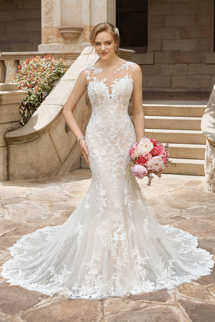"Odessa" Y22183 Lace Low Back Wedding Dress by Sophia Tolli