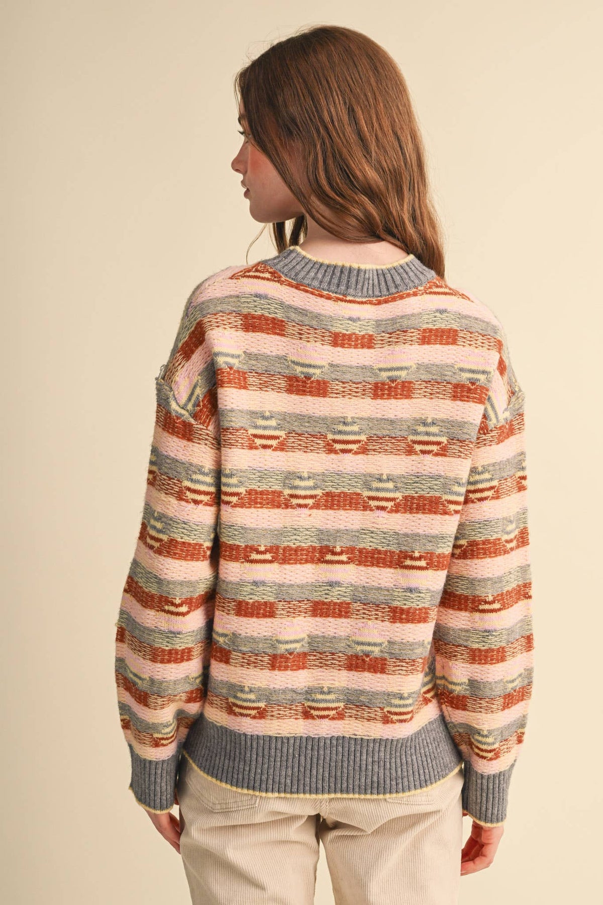 Multi Color Striped Sweater