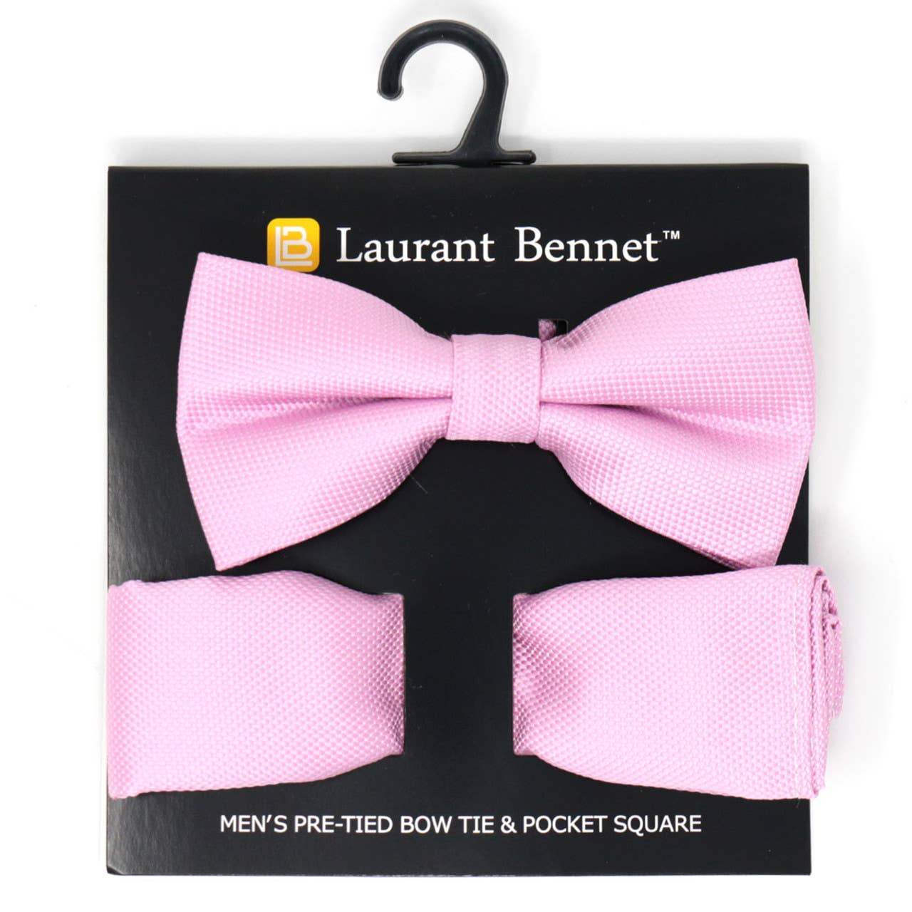 Poly Woven Men's Banded Bow Tie and Hanky Set - BTH6308