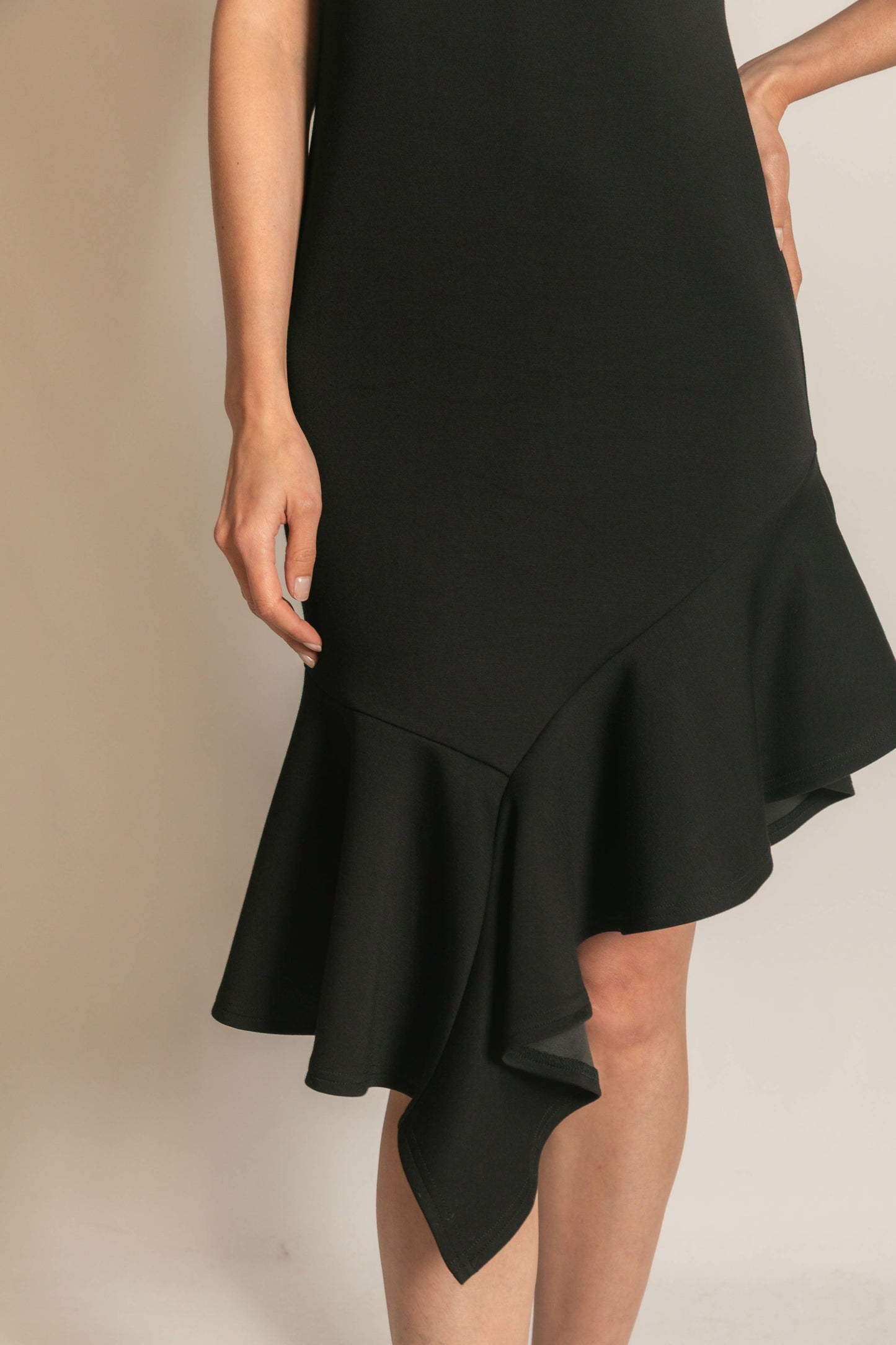 P. CILL Butter Modal Ruffle Bottom Sleeveless Midi Dress