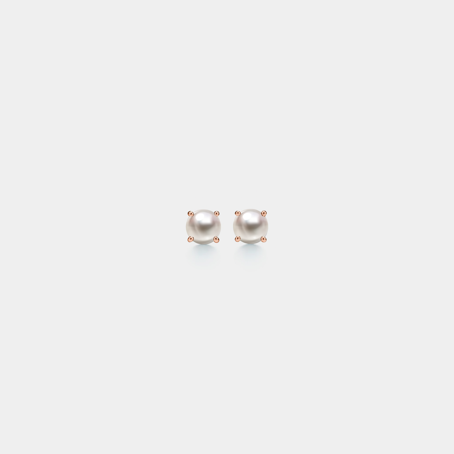 Tiny Pearl Cartilage Stud Earrings in 925 Sterling Silver