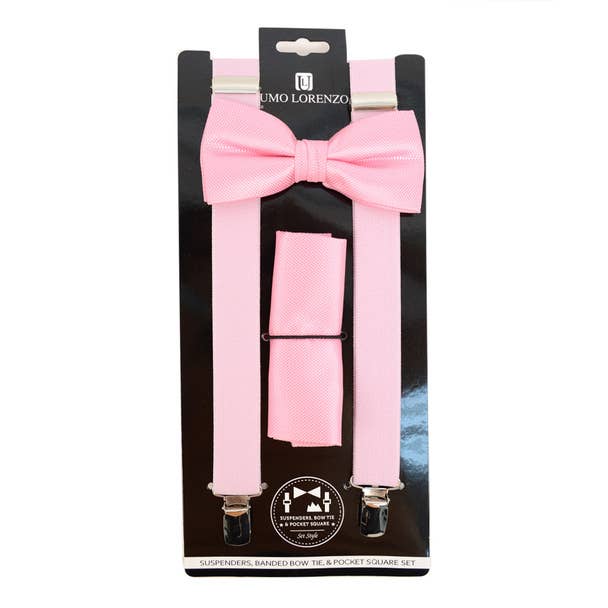 Men's Solid Color Clip-on Suspenders