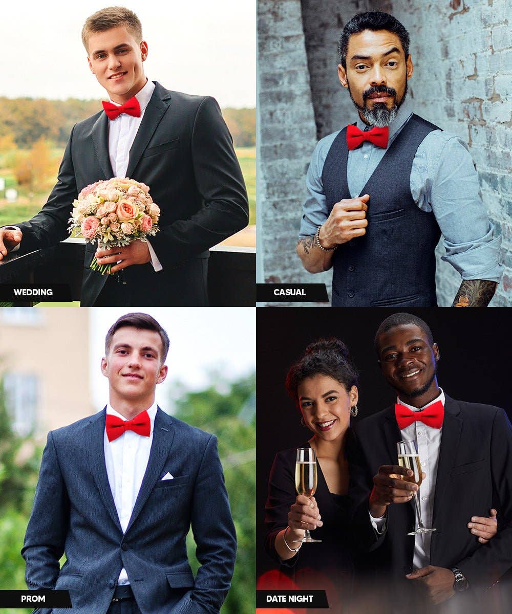 Solid Bow Tie in a Box (Multipacks) by Vittorio Farina