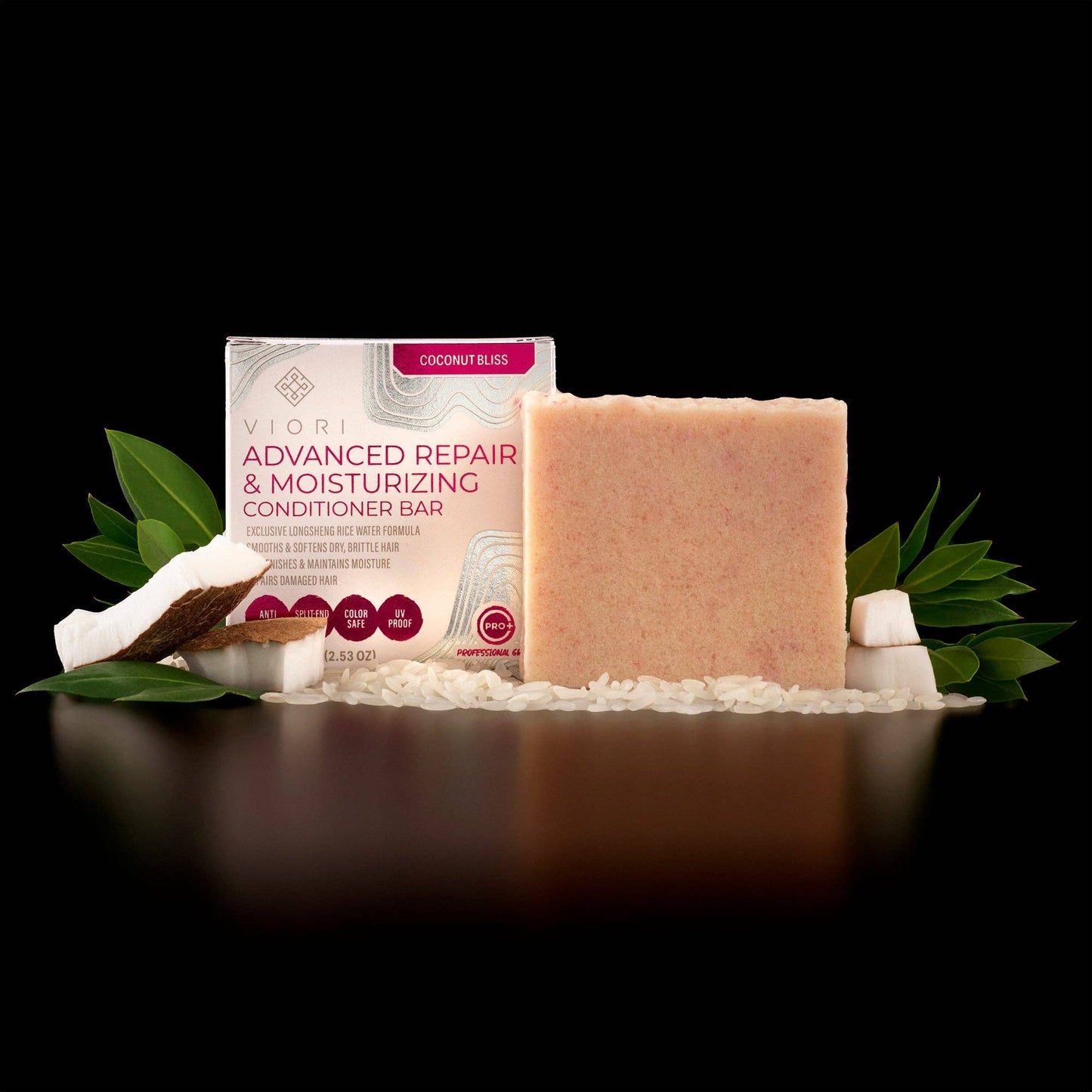 Viori Beauty - Rice Water Conditioner Bar | Adv. Repair | Coconut Bliss