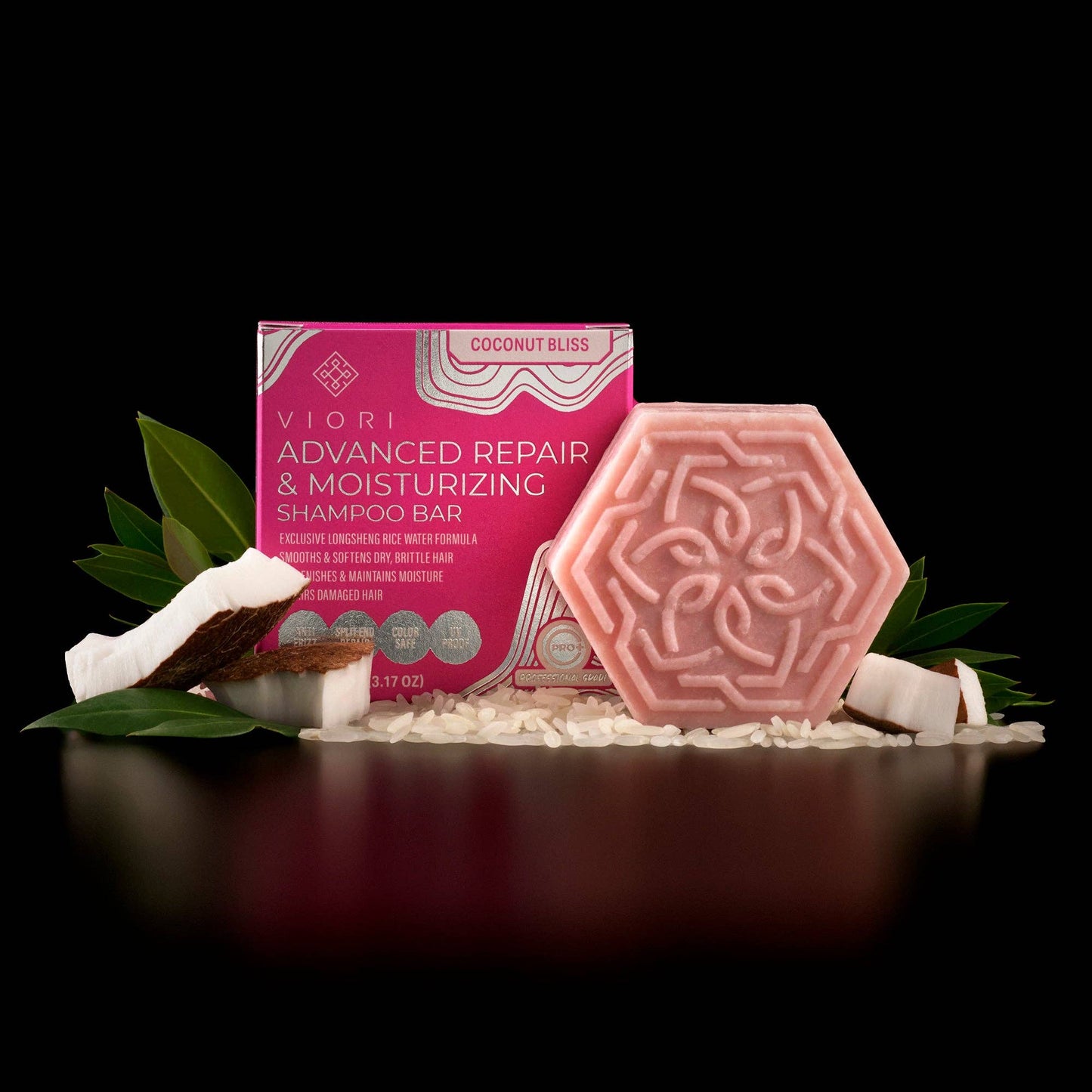 Viori Beauty - Rice Water Shampoo Bar | Adv. Repair | Coconut Bliss