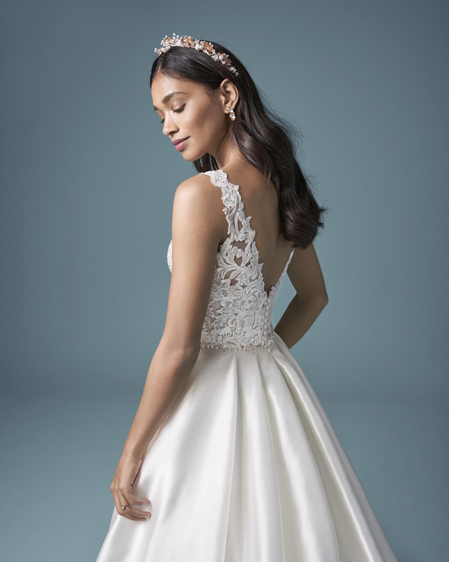 "Sonnet" A-Line Minimalistic Wedding Dress by Maggie Sottero
