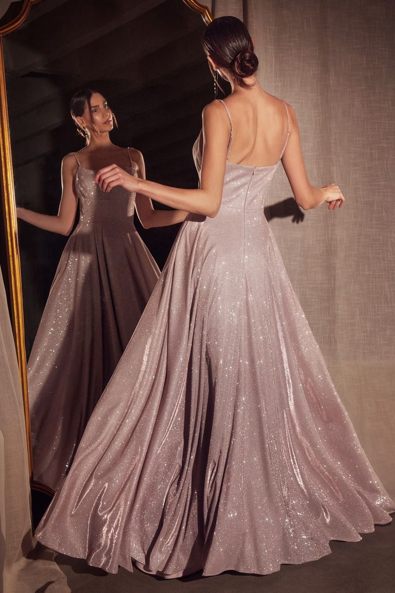 Iridescent A Line Stretch Gown
